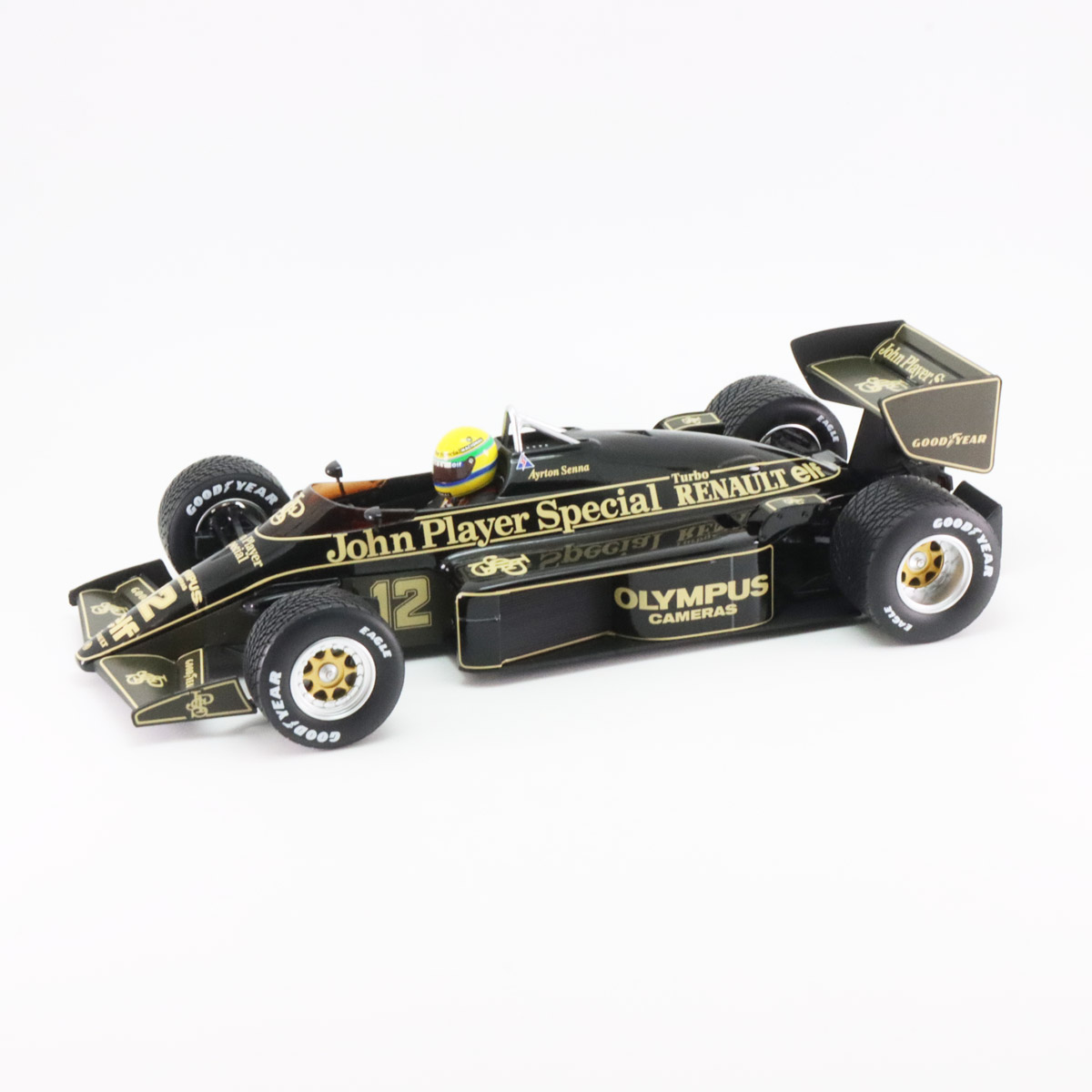 ミニチャンプス 1/18 ロータス ルノー 97T アイルトン セナ 1985年 ポルトガルGP JPS仕様 カスタム品 モデルカー  540851872