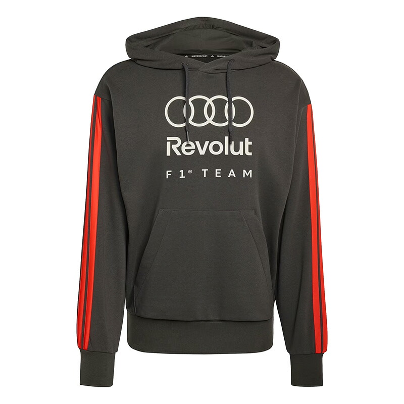 Audi F1 アウディ レボリュート 2026 チーム DNA フレンチ テリー フーディ パーカー スウェット ブラック 黒|クラブウィナーズ