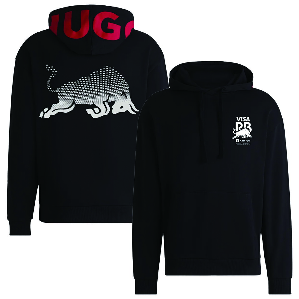 【楽天市場】2025 レーシングブルズ コア ブラー プルオーバー フーディ ブラック hugo Racing Bulls F1：クラブウィナーズ