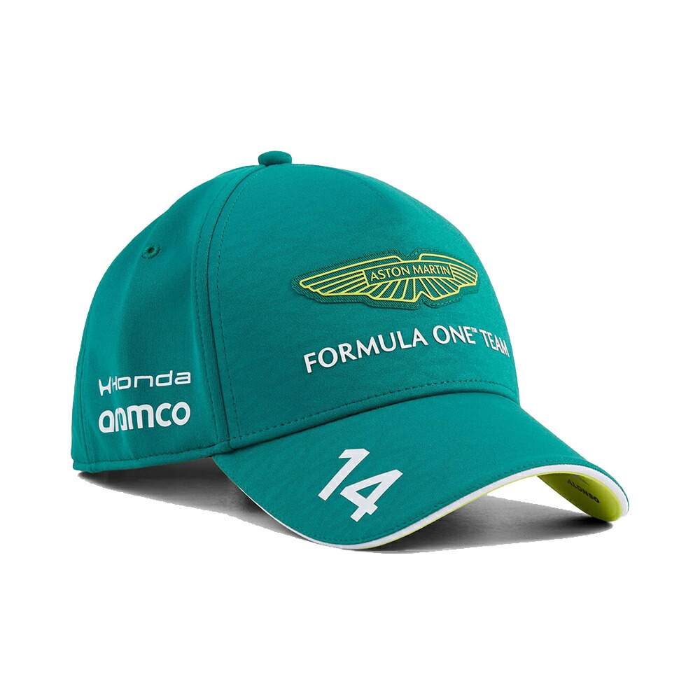 キッズ用 2026 アストンマーティン アラムコ F1 チーム フェルナンド アロンソ ベースボール キャップ グリーン 帽子 公式 オフィシャル プーマ PUMA 子供サイズ