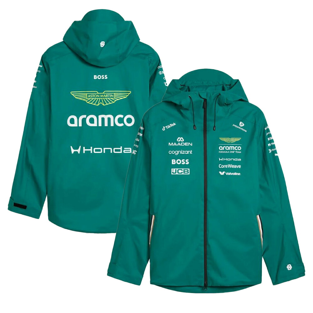 2026 アストンマーティン アラムコ F1 野球クラブ 写し物 降雨 上衣 アウター 堅苦しさ 公式的 雨具 カッパ