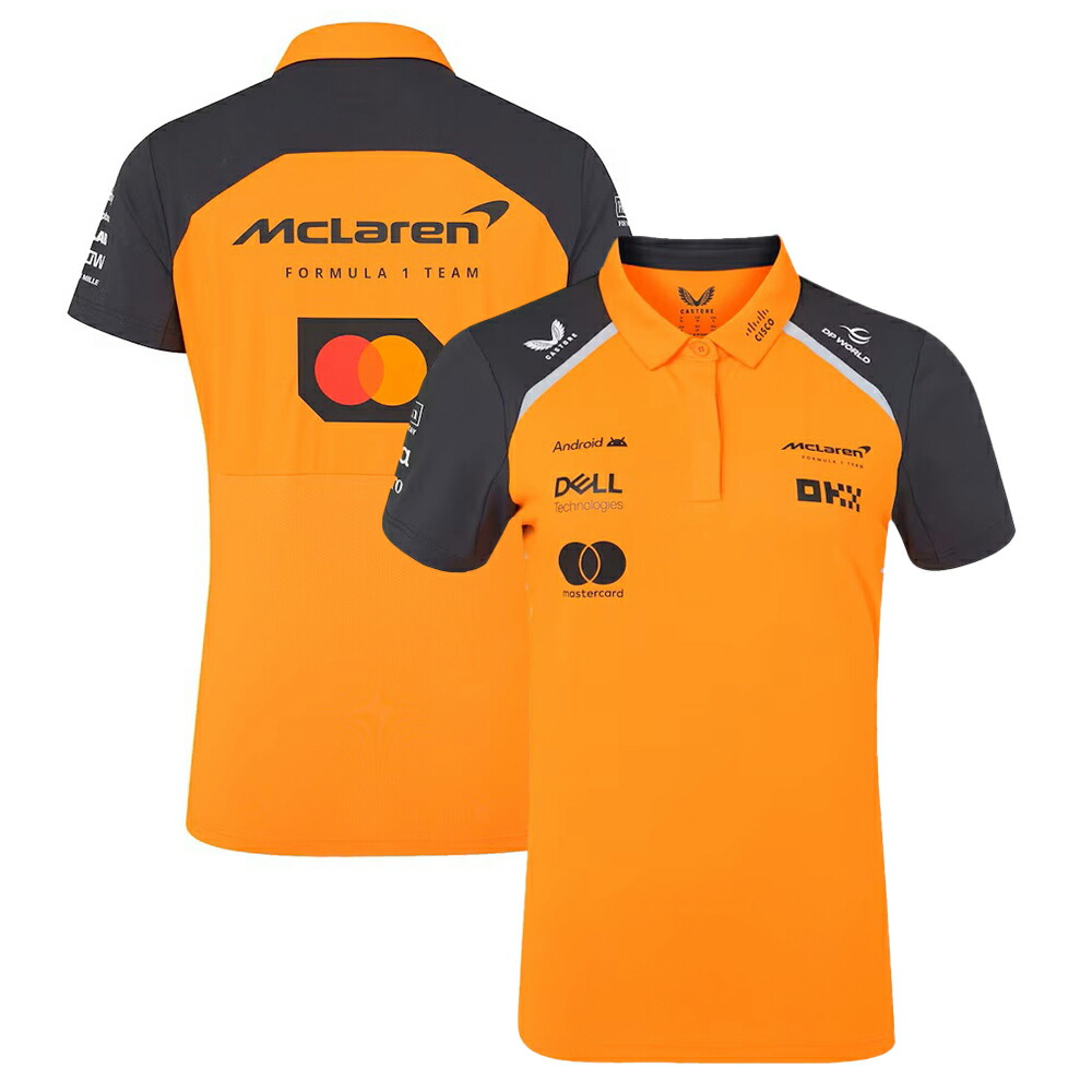 McLaren Team ロゴ Tシャツ 半袖 オレンジ 0_000000003209.jpg