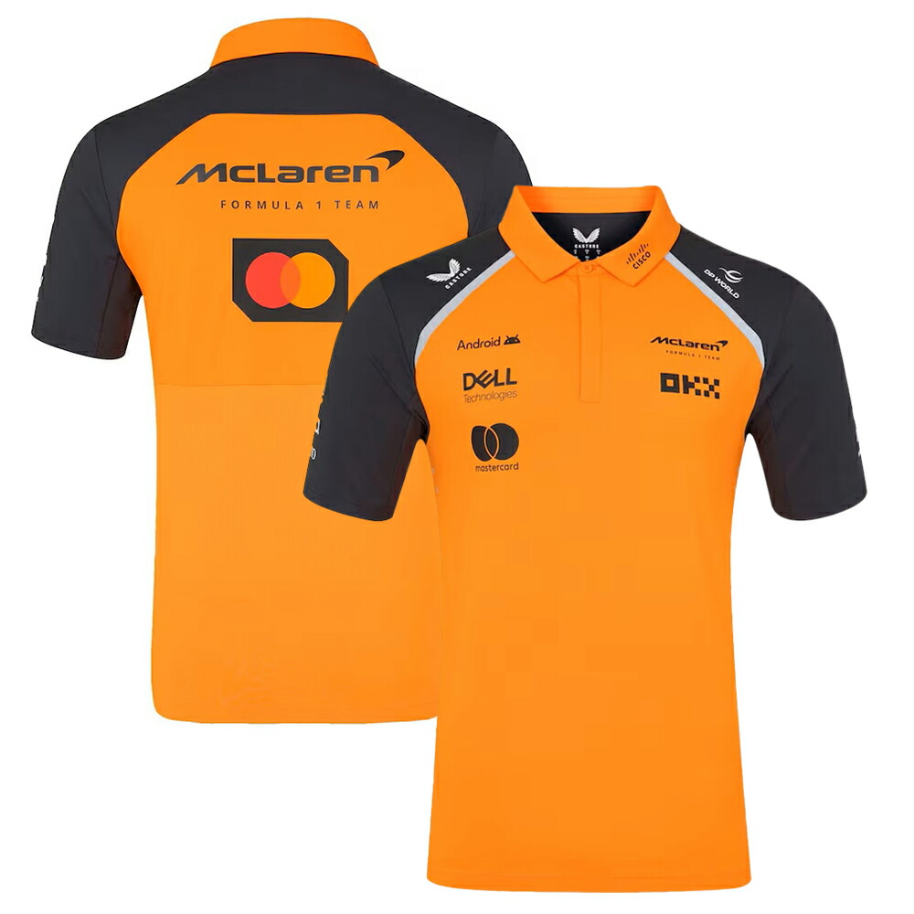 【公式】フジのお歳暮・冬ギフト McLaren F1 ポロシャツ オレンジ/ブラック トップス