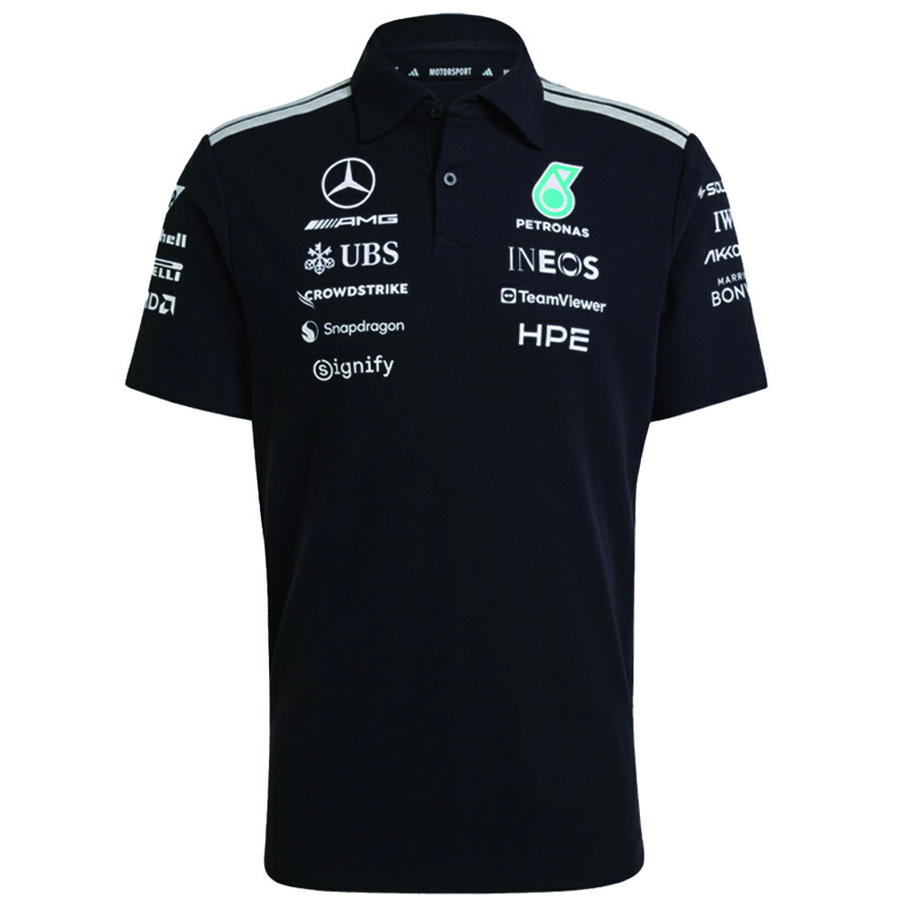 外国で標準尺度大きさ 2026 メルセデス AMG ペトロナス F1 野球クラブ スポーツシャツ 黒いこと 黒 アディダス adidas Formula1 エフワン