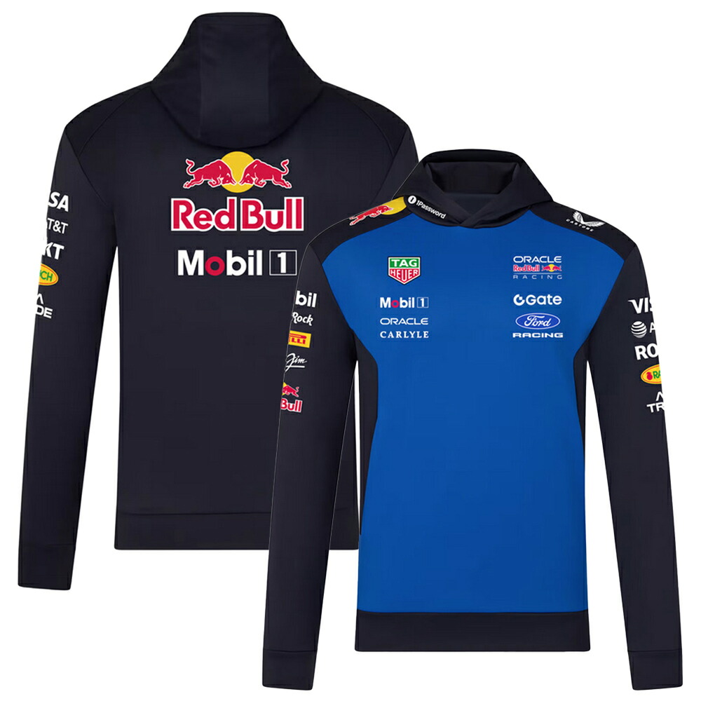 2026 オラクル レッドブル レーシング チーム プルオーバー フーディ ユニセックス ブルー 青 フォード