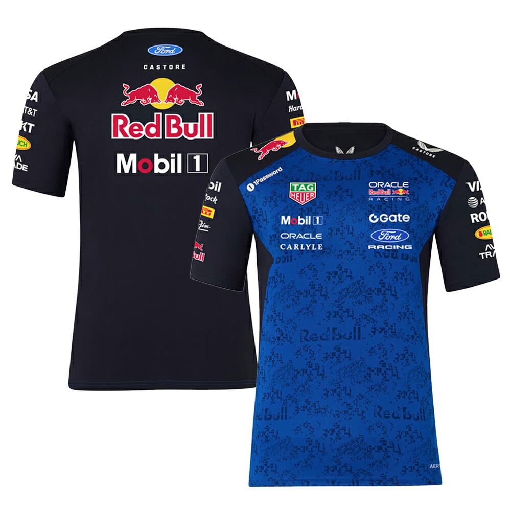 2026 オラクル レッドブル レーシング チーム Tシャツ ユニセックス ブルー 青 フォード