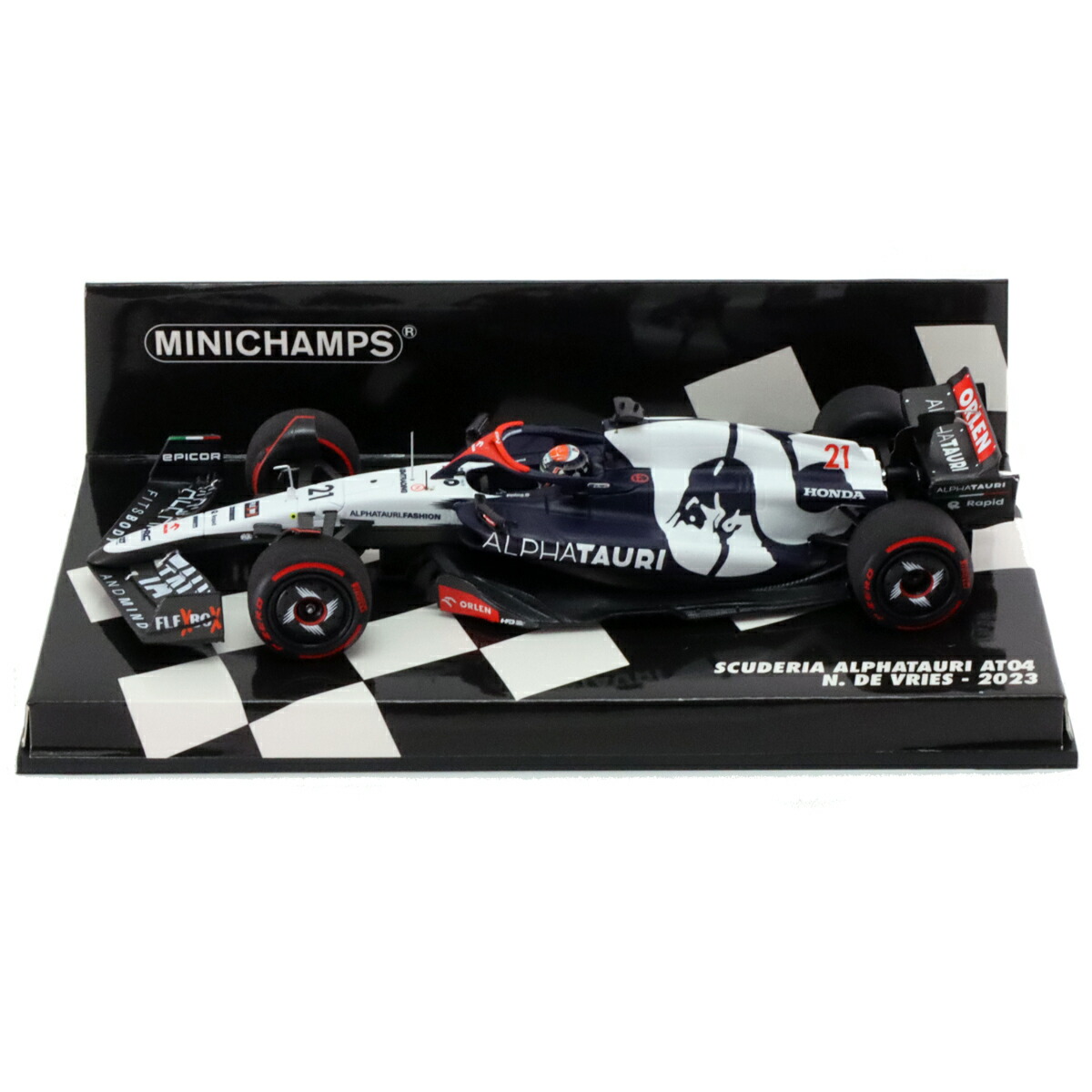 スパーク1/43 アルファタウリAT04 N.デフリース　2023バーレーンGP Amazon.co.jp: アルファタウリ AT04 デフリース バーレーンGP