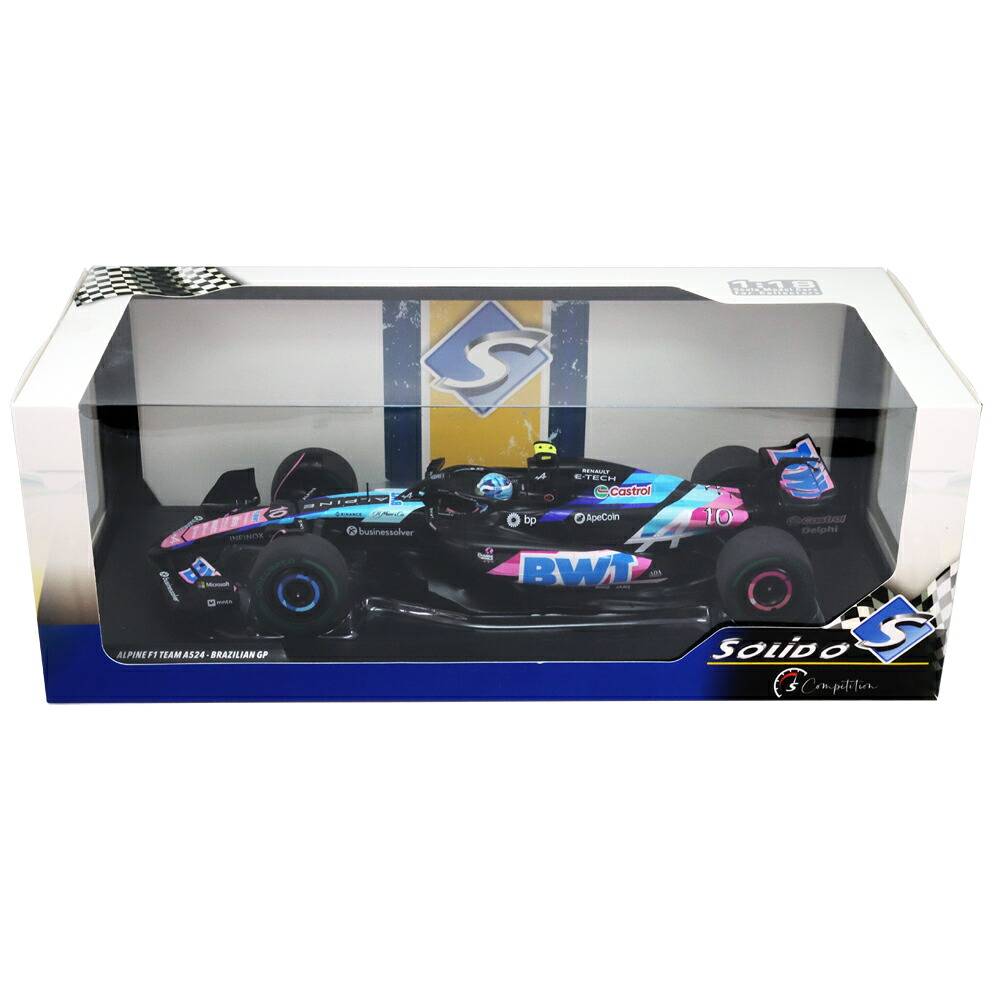 ソリド 1/18スケール BWT アルピーヌ F1チーム A524 ピエール ガスリー 2024年 ブラジルGP 3位 模型 ミニカー モデルカー S1814003 11,376円