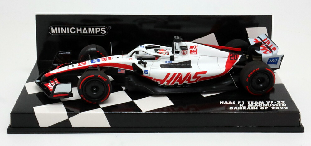 ミニチャンプス 1/43 ハース VF-22 ケビン マグヌッセン 2022年 バーレーンGP 模型 ミニチュア ミニカー モデルカー F1｜クラブウィナーズ