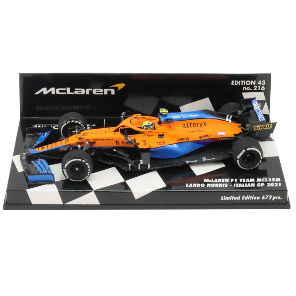 ミニチャンプス 1/43 マクラーレン F1 チーム MCL35M 2021年 イタリアGP 2位 ランド ノリス 模型 ミニチュア ミニカー モデルカー F1|クラブウィナーズ