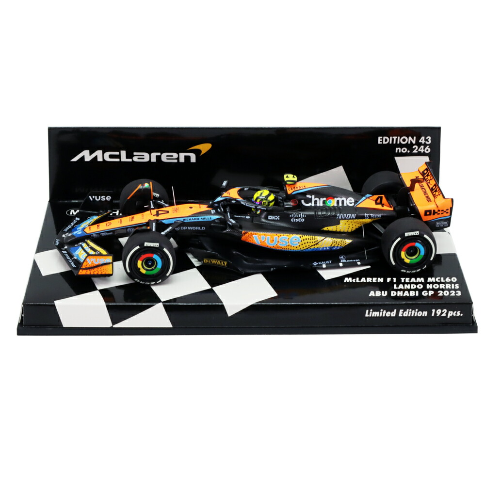 楽天市場】ミニカー 1/43 McLaren F1 チーム MCL60 2023 No.4 L.ノリス