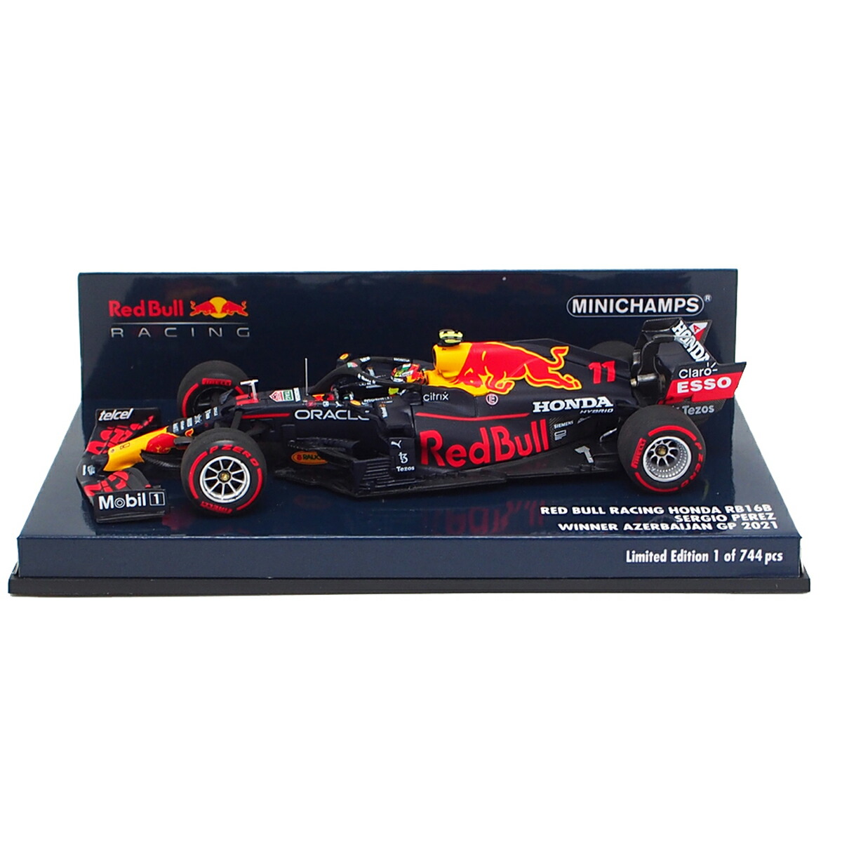 ミニチャンプス 1/43 レッドブル レーシング ホンダ RB16B 2021年 アゼルバイジャンGP ウィナー セルジオ ペレス Limited Edition 744pcs モデルカー F1 410210711