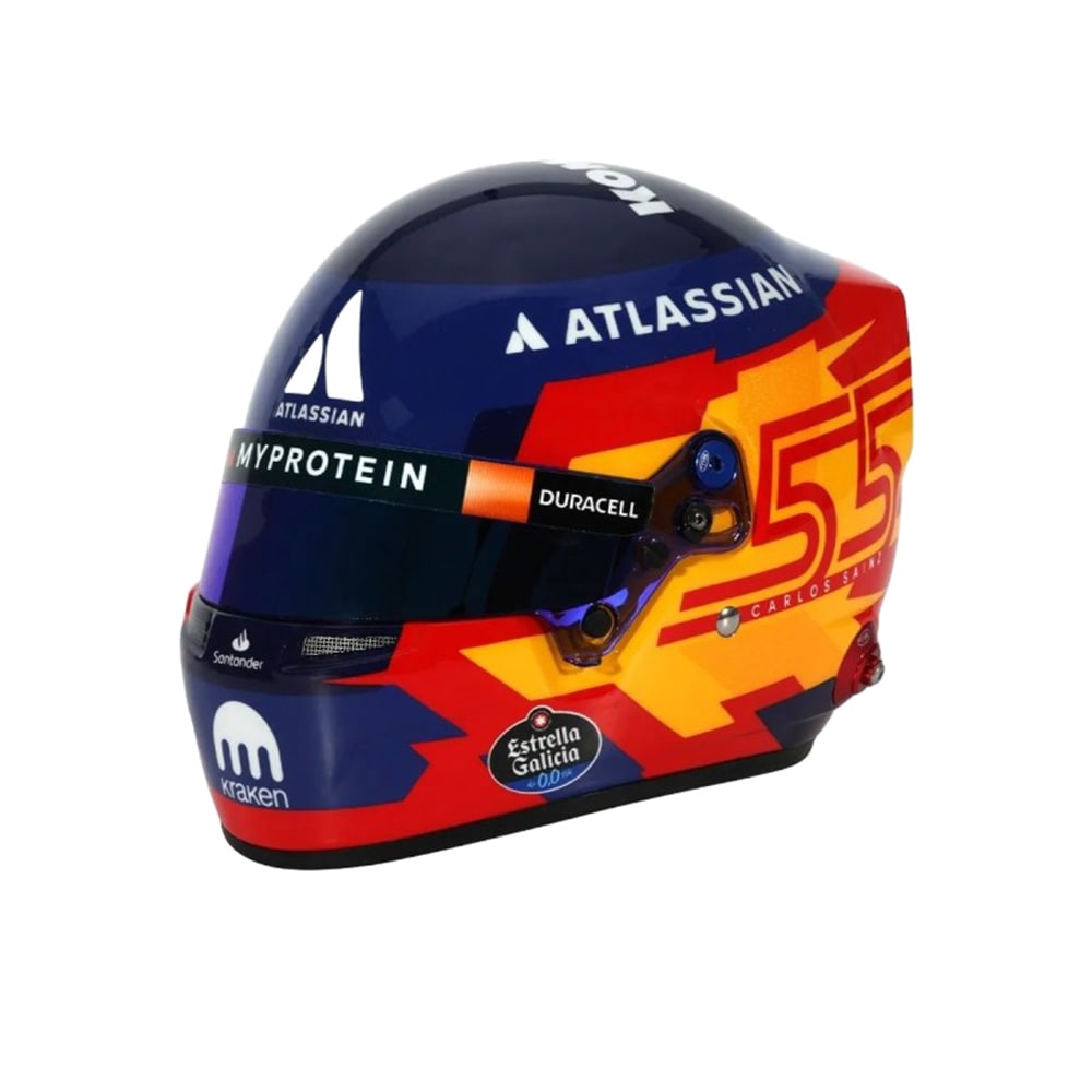 BELL 1/2規模 レプリカヘルメット Williams 一ころ カルロス サインツ 2025年遣りくち 呼びりん ひな形 細密画 McLaren MH25CS