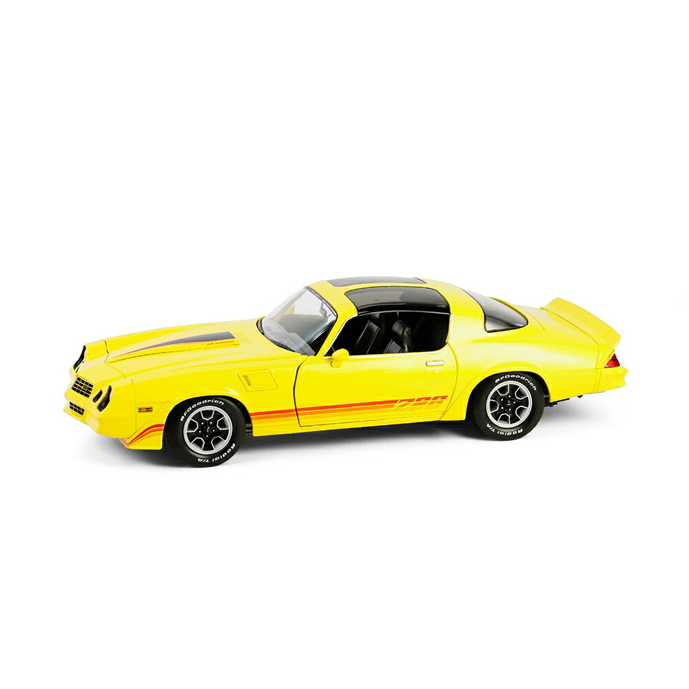 グリーンライト 1/18 シボレー カマロ Z28 T‐トップ 1980年式 イエロー レッドストライプ 模型 ミニチュア ミニカー 外車 13690