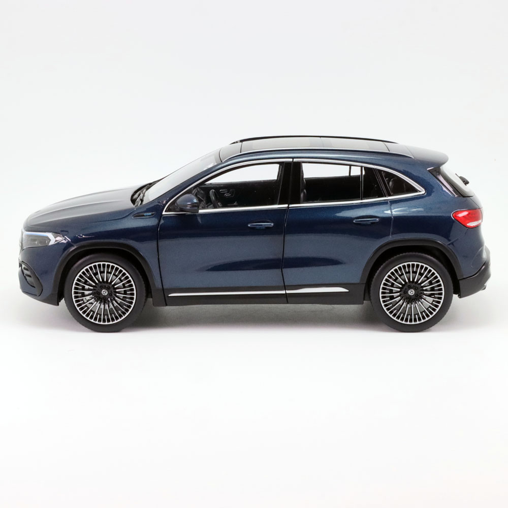 NZG 1/18 メルセデス ベンツ EQA 2021年式 デニム ブルー メタリック 模型 ミニチュア ミニカー モデルカー 車 PM10150021｜クラブウィナーズ
