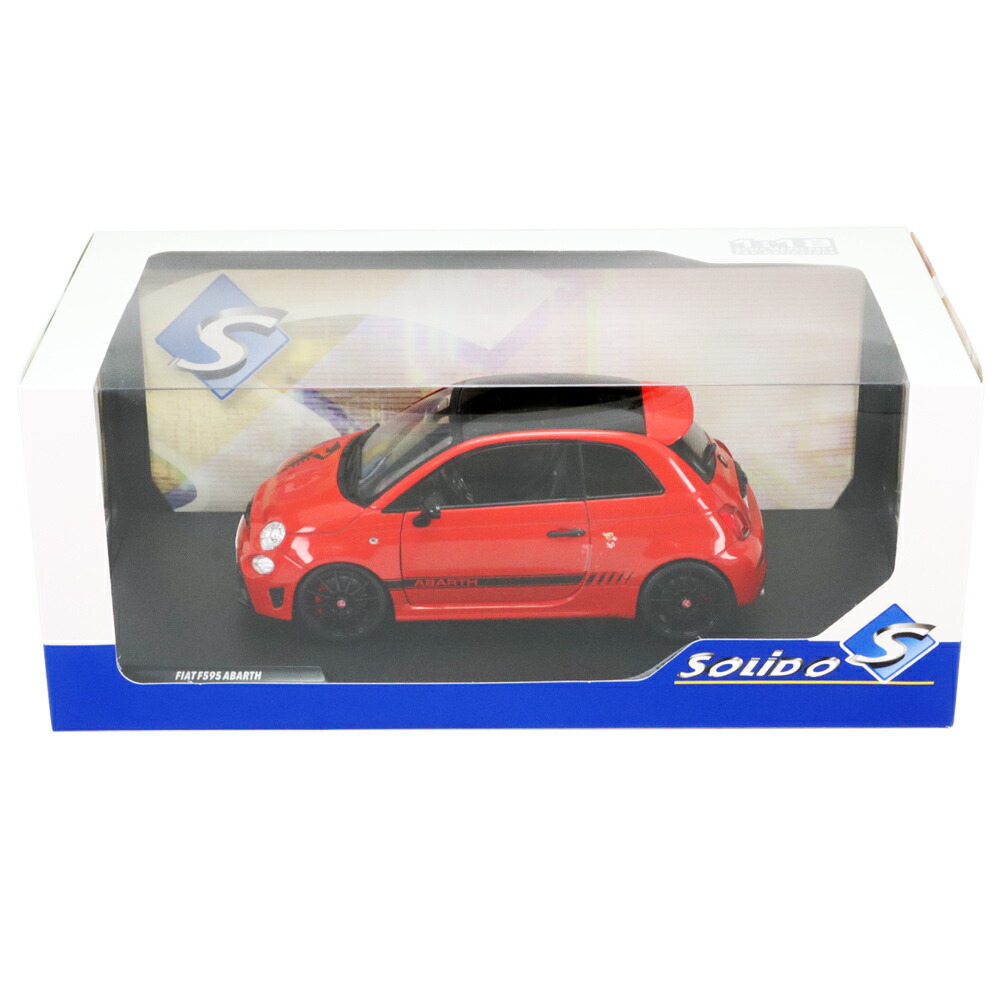 楽天市場】ミニカー 1/18 アバルト 595 赤色 2022 フィアット500