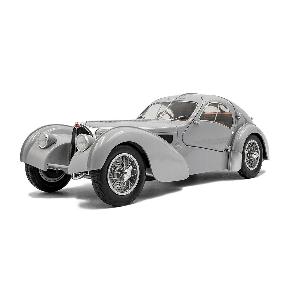 ソリド 1/18 ブガッティ タイプ 57 SC アトランティーク クーペ 1937年式 マットシルバー モデルカー 模型 S1802106 11,396円