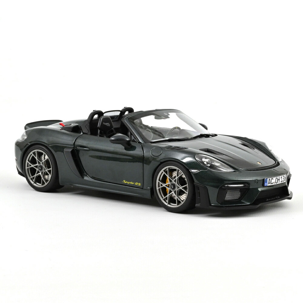 ノレブ 1/18 ポルシェ 718 スパイダー RS ヴァイザッハ パッケージ 2023年式 フォレストグリーン 模型 ミニチュア ミニカー ロードカー 車 外車 187272