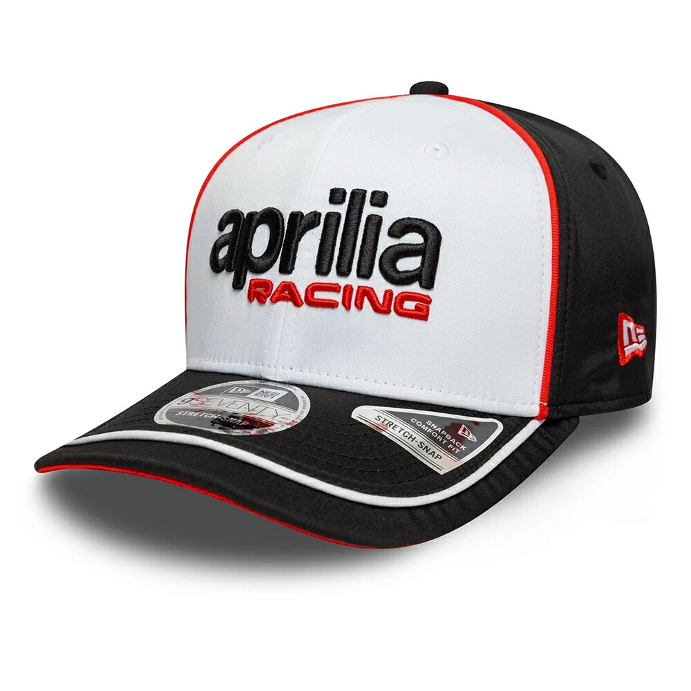 2026 アプリリア レーシング New Era 9SEVENTY ロゴ ベースボール キャップ ホワイト ブラック ニューエラ 帽子