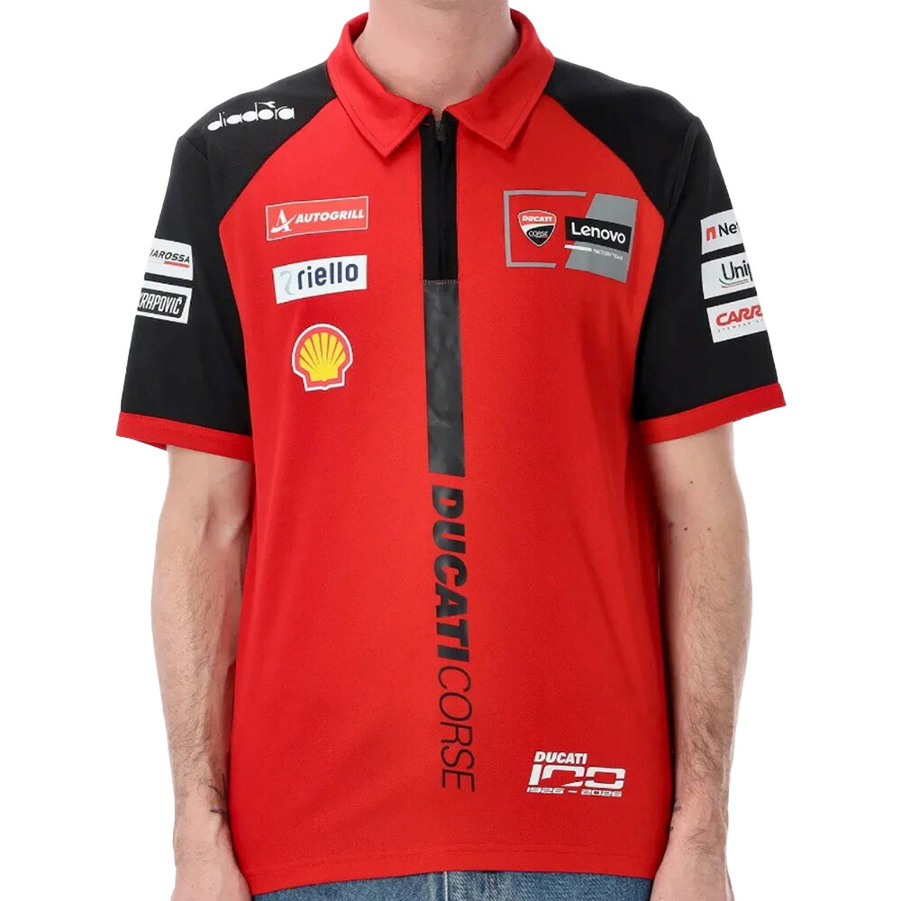 2026 ドゥカティ レノボ 野球クラブ DUCATI MotoGP 写し物 スポーツシャツ 堅苦しさ グッズ 半袖 赤 赤いこと