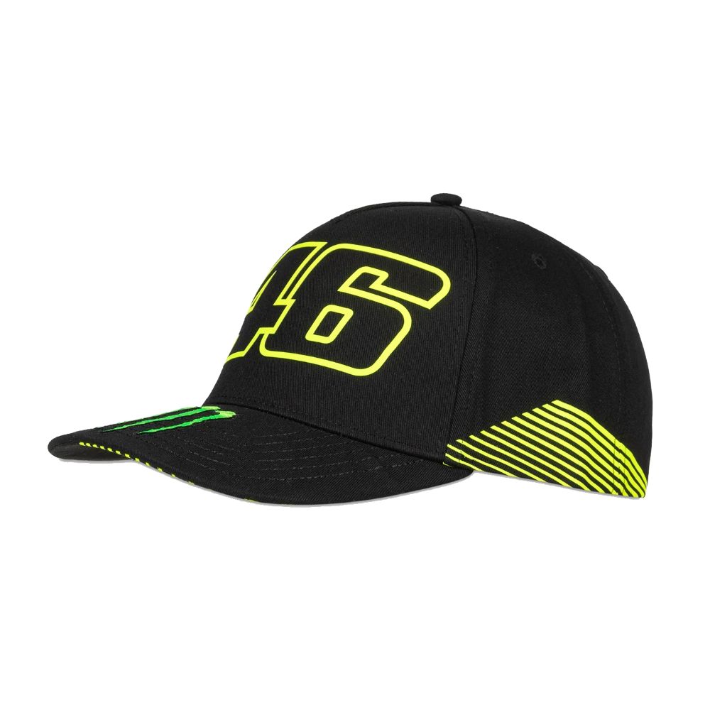 VR46 バレンティーノ ロッシ モンスター ミッドバイザー キャップ ブラック 公式