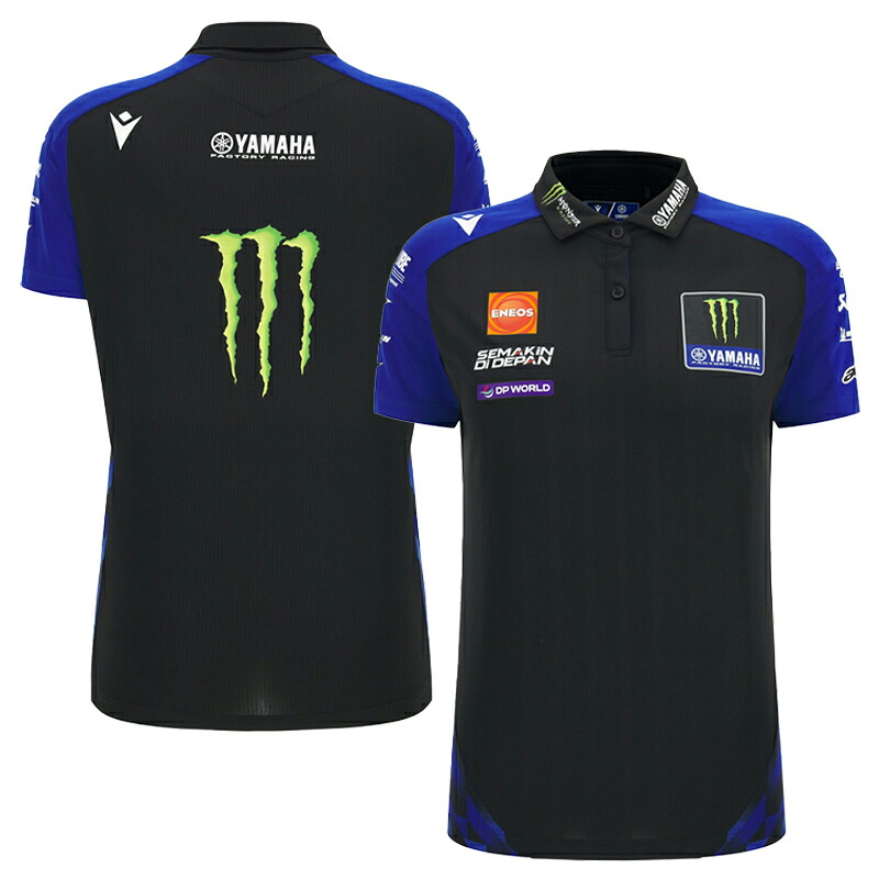 レディース Wonems 女性用 2026 モンスターエナジー ヤマハ MotoGP チーム レプリカ ポロシャツ バイク Monster Energy Yamaha ファビオ・クアルタラロ アレックス・リンス｜クラブウィナーズ 13,962円
