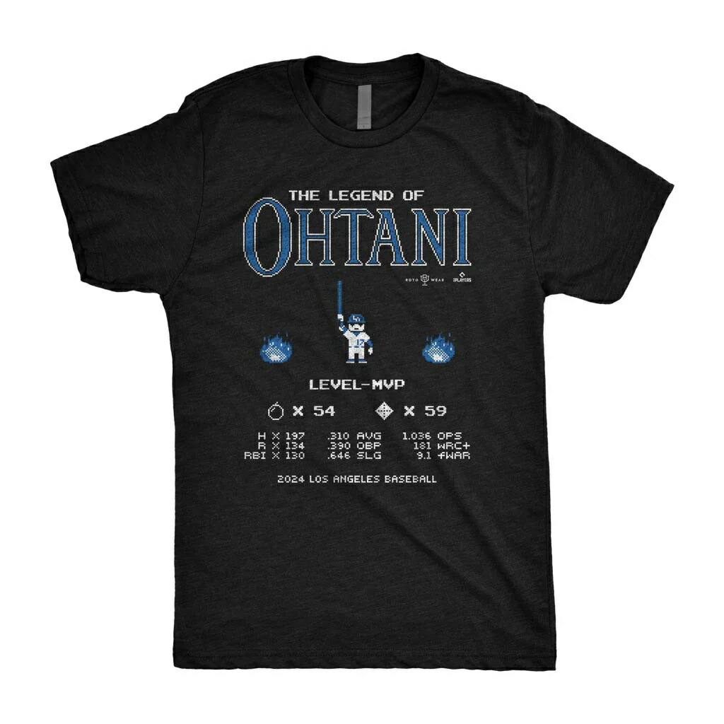 大谷翔平 ROTOWEARデコルテポーズTシャツ ドジャース Mサイズ
