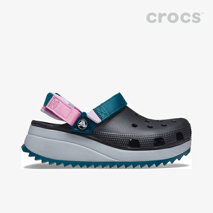 楽天市場】・クロックス《ユニセックス》クラシック ハイカー クロッグ/ブラックｘマルチ/ CROCS/Classic Hiker Clog/BlackｘMulti  #** : clustic-R