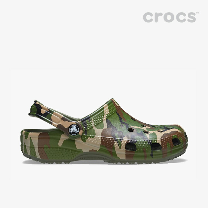 楽天市場】・クロックス《ユニセックス》クラシック プリンテッド カモ クロッグ/ホワイトｘマルチ/ CROCS/Classic Printed  Camo Clog/WhiteｘMulti # : clustic-R