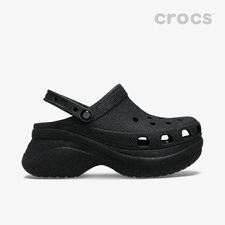★送料・関税込★CROCS★厚底ヒールサンダル リボン付き★ クロックス crocs レディース サンダル 厚底 ミュール リボン