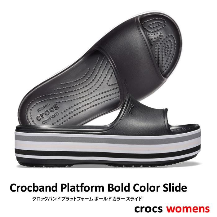 crocs bold color platform sandal