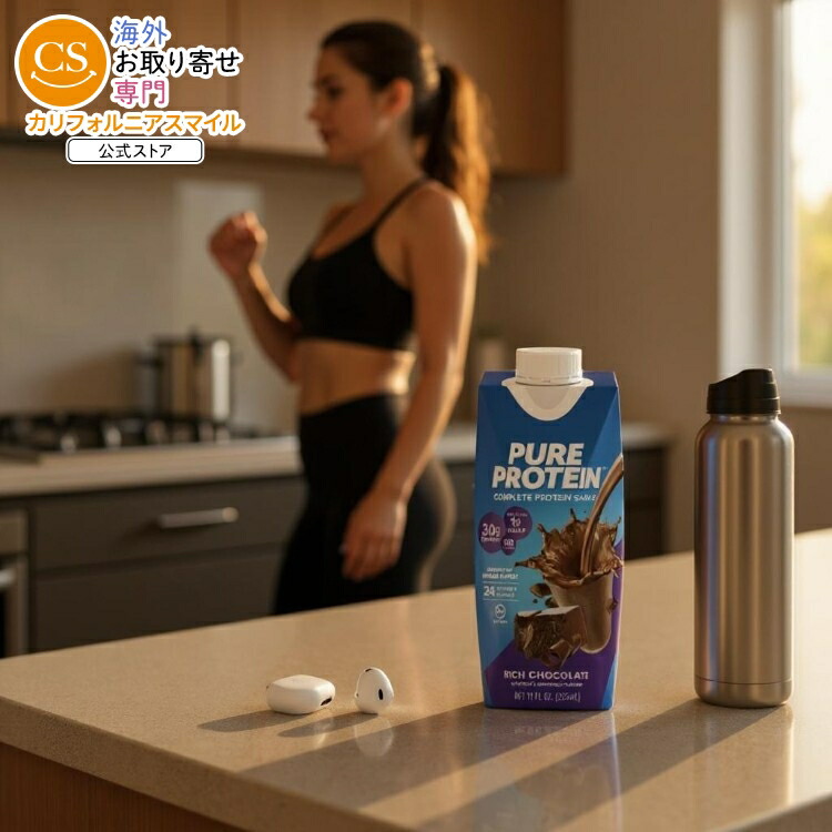 【ポイントUP★18日-30日】ピュア プロテイン30g チョコレート 約311g ボトル 12 パック Pure Protein 30g: Chocolate (12/11oz tetra) 【お取り寄せ商品】【合わせて買いたい】|カリフォルニアスマイル