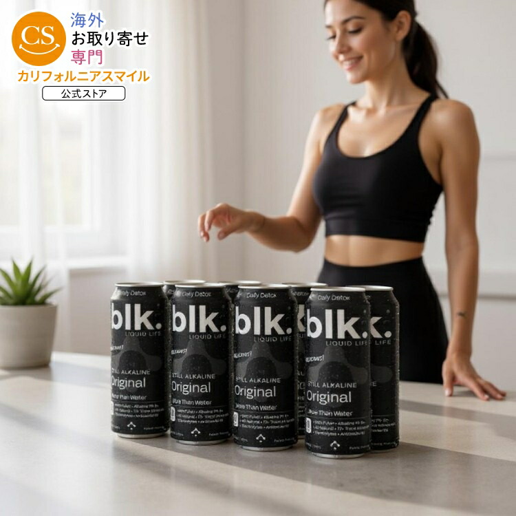blk.天然アルカリ性ミネラルウォーター(約453g ) 12缶パック BLK Cans: Original Fulvic Still (12/16oz) 【お取り寄せ商品】【合わせて買いたい】