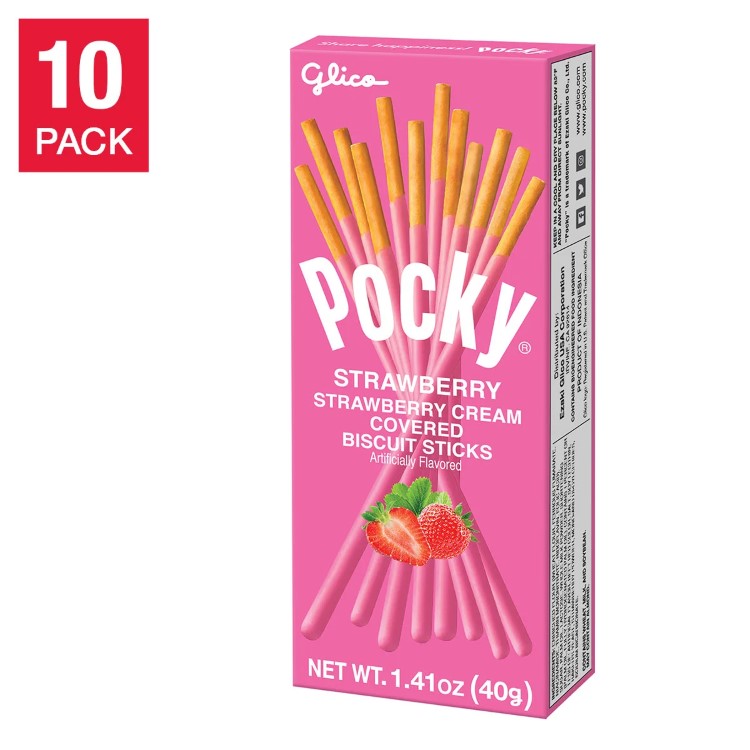 楽天市場】【アメリカフェア】グリコ ポッキー、ストロベリークリーム