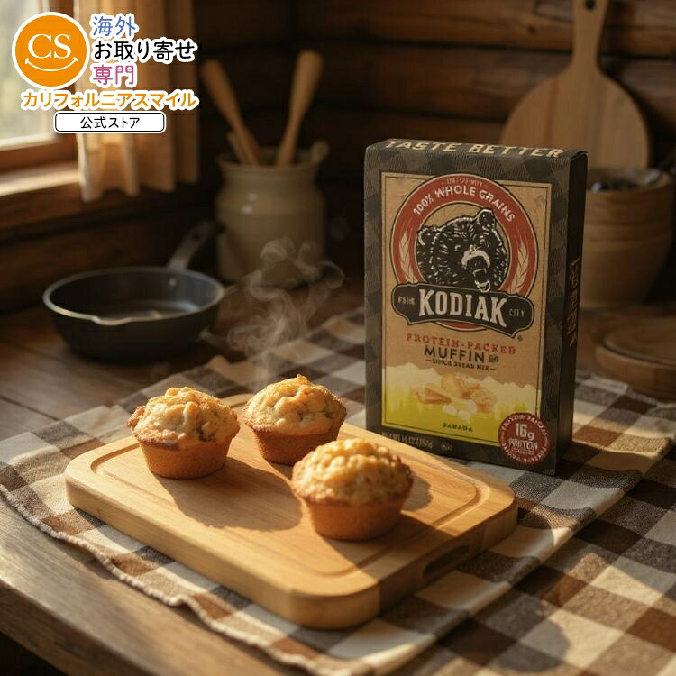 [6個セット]コディアック プロテインパックドマフィンミックス バナナKodiak MIX MUFFIN BANANA 14OZ 【お取り寄せ商品】【合わせて買いたい】 7,534円
