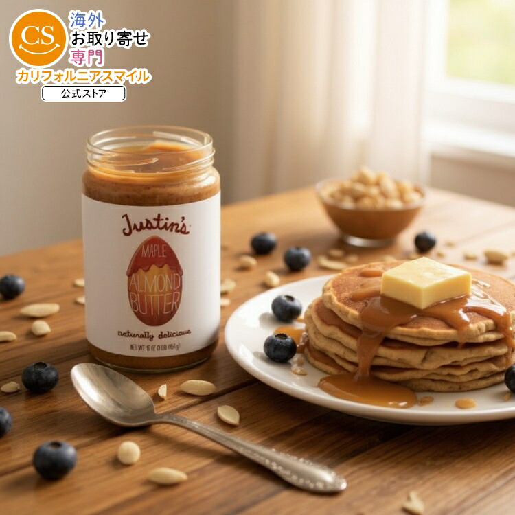 6個セット]ジャスティンズ メープルアーモンドバター 約453g Justins