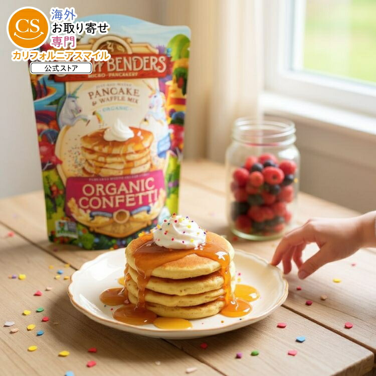 [6個セット]バーチベンダーズ コンプリートパンケーキ&ワッフルミックス オーガニックコンフェッティ 水だけで作れるパンケーキ 14ozBirch Benders Mix Pncke Wffl Confetti 14OZ 【お取り寄せ商品】【合わせて買いたい】