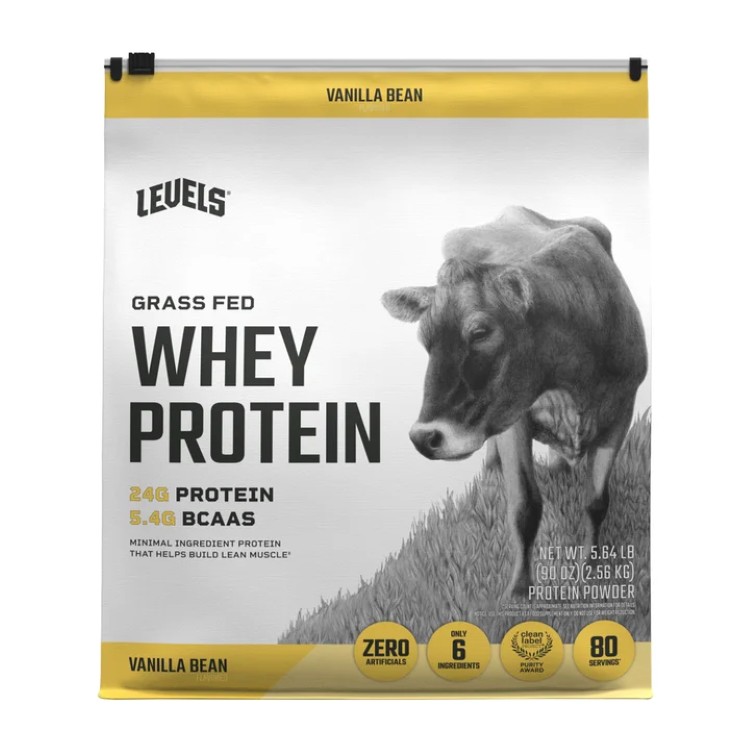 【ポイントUP★18日-30日】レベルズ グラスフェッド ホエイプロテイン バニラビーン 約2.56kg Levels Grass Fed Whey Protein, Vanilla Bean, 5.64 lbs 【お取り寄せ商品】|カリフォルニアスマイル