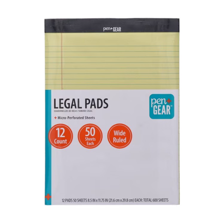 楽天市場】☆大人気商品☆【TOPS】イエロー リーガルパッド (100シート