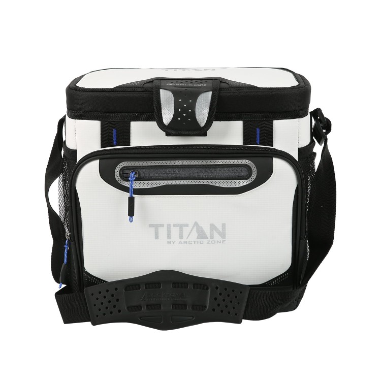 【ポイントUP★18日-30日】タイタン バイ アークティックゾーン ジッパーレス ソフトクーラー 約10L 16缶収納 ホワイト Titan by Arctic Zone 16 Can Zipperless Soft Cooler, 11 Quart, White 【お取り寄せ商品】｜カリフォルニアスマイル 7,017円