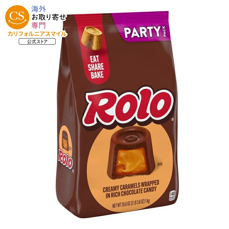 ロロ リッチチョコレート キャラメルキャンディ パーティーパック 1kg Rolo Rich Chocolate Caramels Candy, Party Pack 35.6 oz 【お取り寄せ商品】