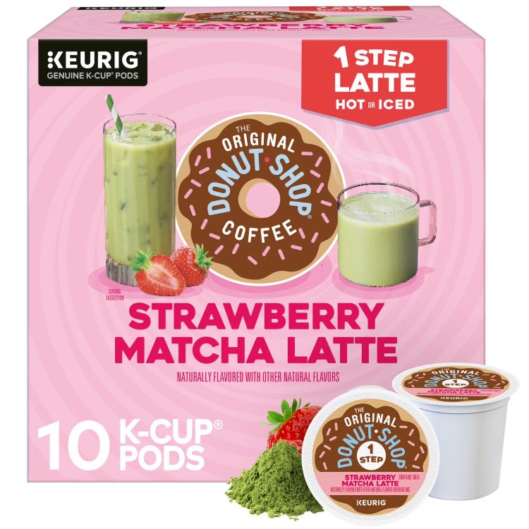 オリジナルドーナツショップ ワンステップ ストロベリー抹茶ラテ Kカップポッド 10個入り The Original Donut Shop, One Step Strawberry Matcha Latte K-Cup Pods, 10 Count 【お取り寄せ商品】