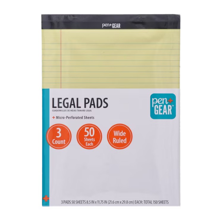 楽天市場】☆大人気商品☆【TOPS】イエロー リーガルパッド (100シート