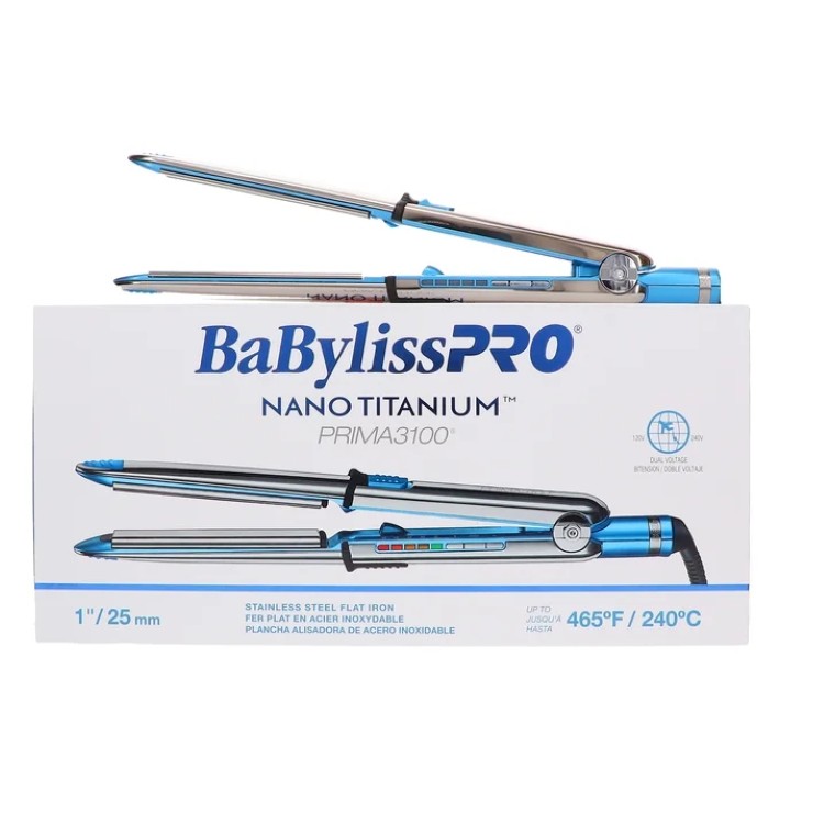 【ポイントUP★18日-30日】ベビリスプロ ナノチタニウム プリマ3100 イオン ストレートアイロン 約25mm BaBylissPRO Nano Titanium Prima3100 1inch Ionic Straightener 【お取り寄せ商品】｜カリフォルニアスマイル