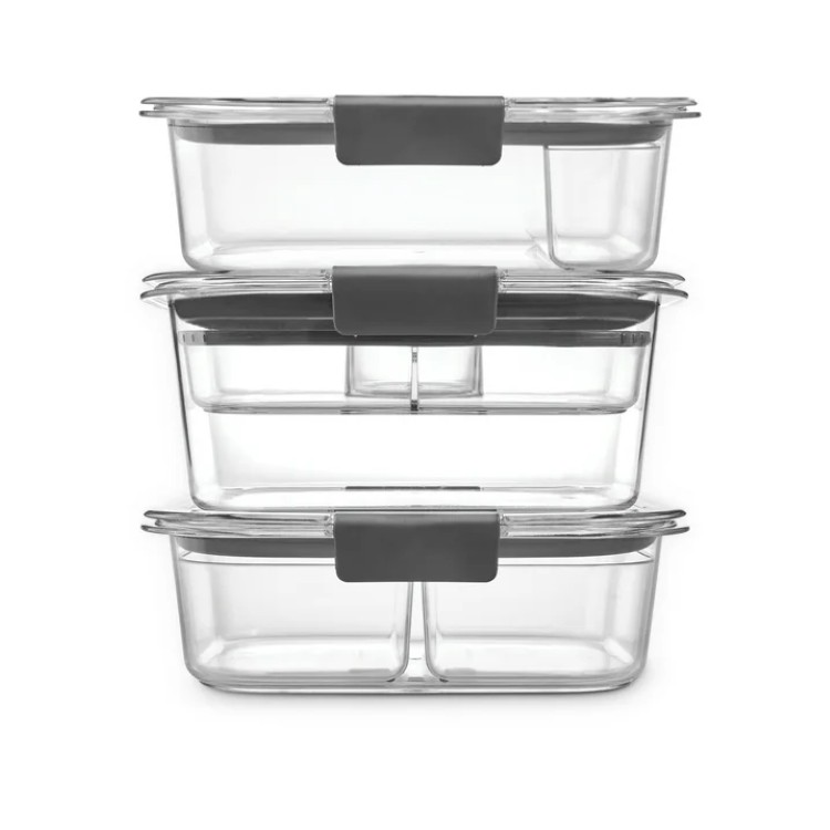 ラバーメイド ブリリアンス フード保存容器 サンドイッチ＆サラダ用ランチキット 12点セット Rubbermaid Brilliance Food Storage Containers, 12 Piece Sandwich and Salad Lunch Kit 【お取り寄せ商品】画像