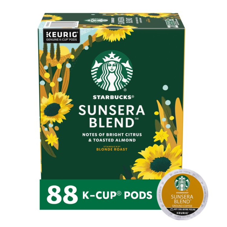 スターバックス サンセラブレンド アラビカ100% キューリグ用Kカップコーヒーポッド 88個入り Starbucks Sunsera Blend, Keurig K-Cup Coffee Pods, 100% Arabica, 88 Count 【お取り寄せ商品】