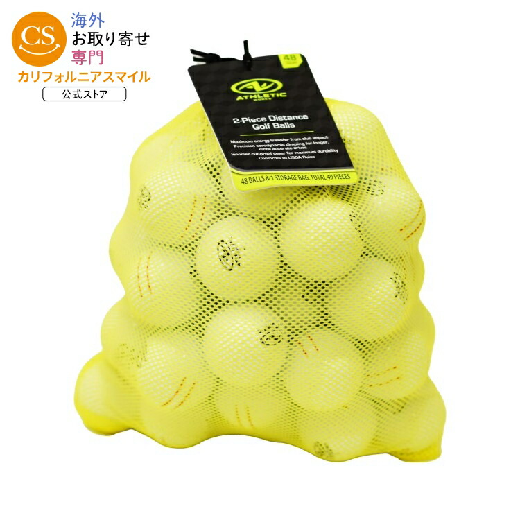 【ウォルマートブランド】アスレチックワークス ディスタンス ゴルフボール 48個入り Athletic Works Distance Golf Balls ? 48-Pack 【お取り寄せ商品】