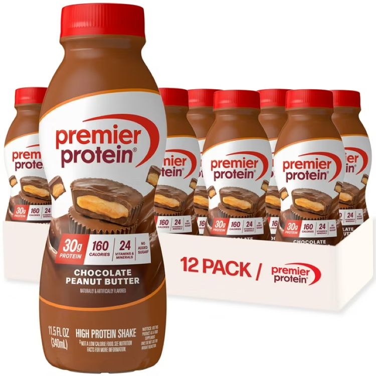 プレミアプロテイン シェイク チョコレートピーナッツバター たんぱく質30g 340mL 12本 Premier Protein Shake, Chocolate Peanut Butter, 30g Protein, 11.5 fl oz, 12 Ct 【お取り寄せ商品】