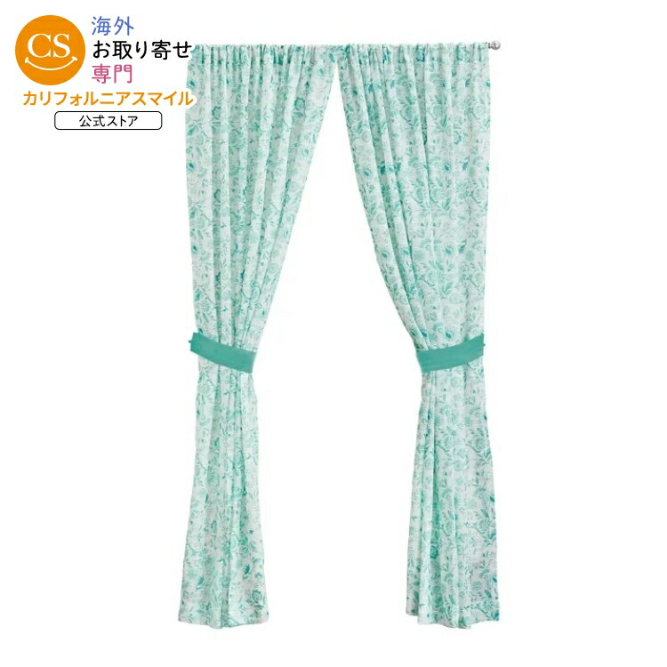 【ウォルマートブランド】パイオニアウーマン シアーカーテン 1枚 約127×213cm ティール The Pioneer Woman Maize Sheer Curtain Panel, Teal, 1 Panel, 50W x 84L 【お取り寄せ商品】