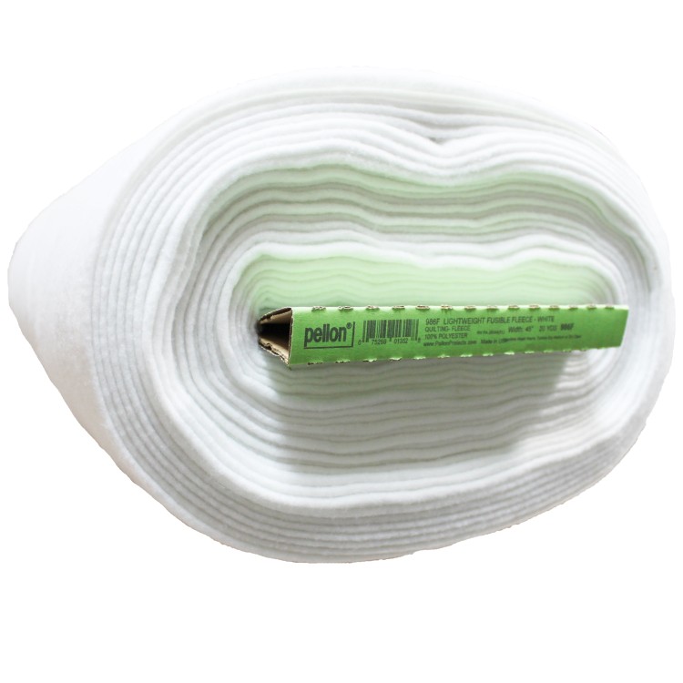 ペロン 986F 軽量接着フリース ホワイト 幅約114.3cm×約18.3m Pellon 986F Lightweight Fusible Fleece Sewing Fabric White 45inch x 20 Yards by the Bolt 【お取り寄せ商品】|カリフォルニアスマイル